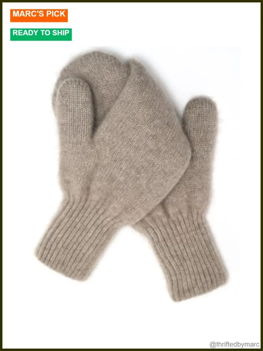 Luxury 100% Mongolian Cashmere Mittens – Organic Premium Winter Gloves